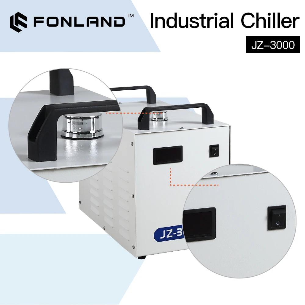 Laser Industrial Chiller - Промышленный водяной охладитель FONLAND JZ-3000 DG110V